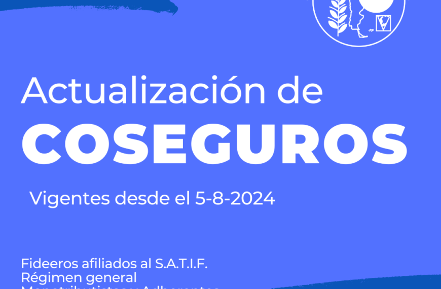 Actualización de valores de coseguros de OSPIF